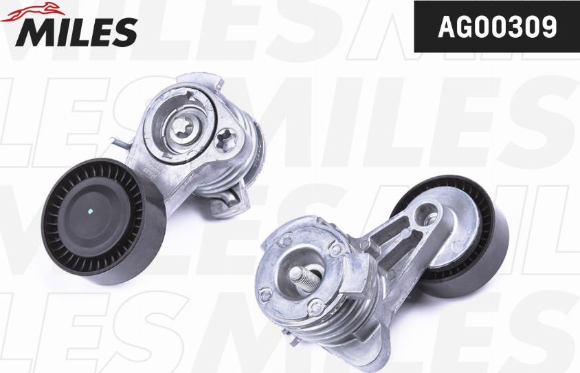 Miles AG00309 - Натяжитель, поликлиновый ремень autospares.lv