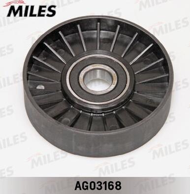 Miles AG03168 - Натяжитель, поликлиновый ремень autospares.lv