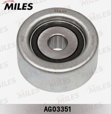 Miles AG03351 - Ролик, поликлиновый ремень autospares.lv