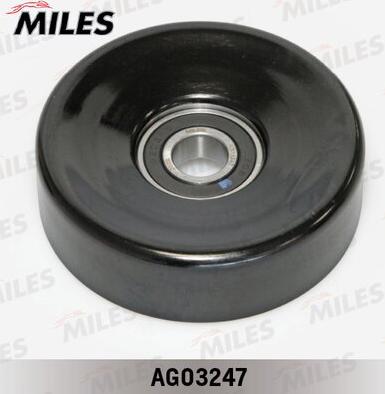 Miles AG03247 - Ролик, поликлиновый ремень autospares.lv