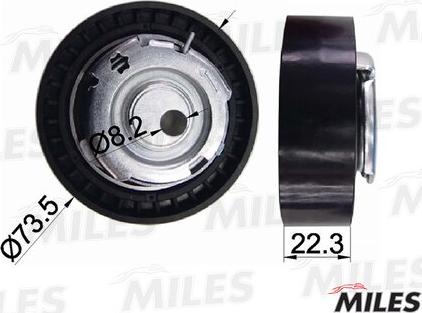 Miles AG02005 - Натяжной ролик, зубчатый ремень ГРМ autospares.lv