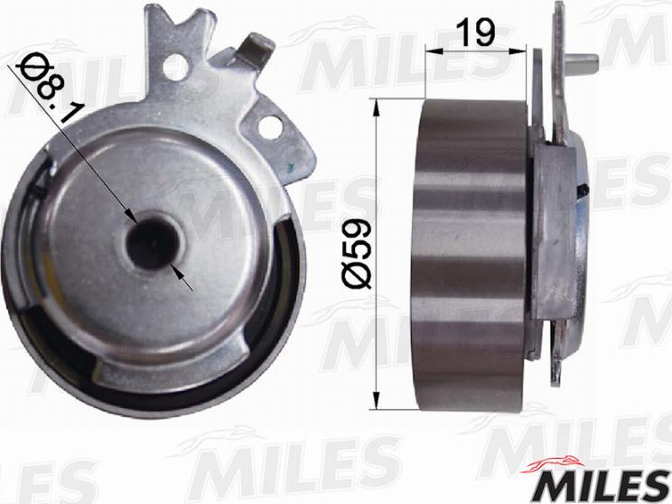 Miles AG02001 - Натяжной ролик, зубчатый ремень ГРМ autospares.lv