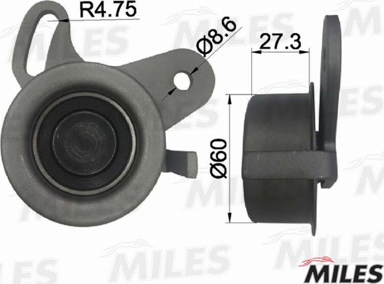 Miles AG02003 - Натяжной ролик, зубчатый ремень ГРМ autospares.lv