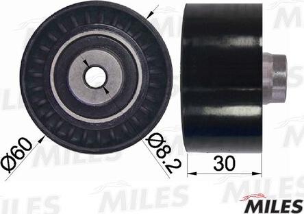 Miles AG02075 - Направляющий ролик, зубчатый ремень ГРМ autospares.lv