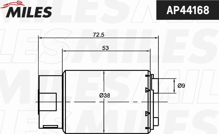 Miles AP44168 - Топливный насос autospares.lv