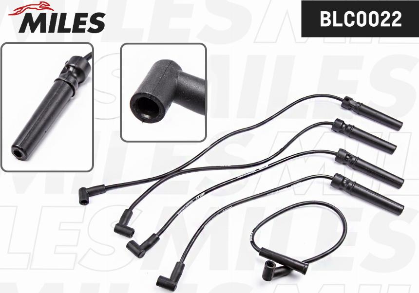 Miles BLC0022 - Комплект проводов зажигания autospares.lv