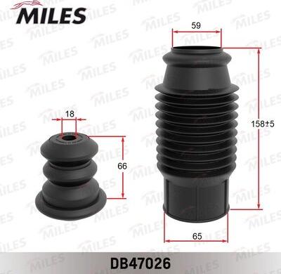 Miles DB47026 - Пылезащитный комплект, амортизатор autospares.lv