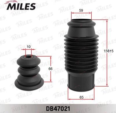 Miles DB47021 - Пылезащитный комплект, амортизатор autospares.lv