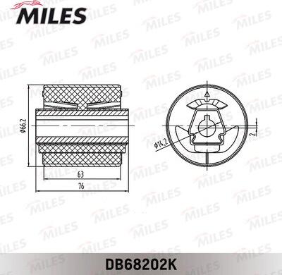 Miles DB68202K - Ремонтный комплект, рычаг подвески autospares.lv