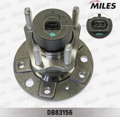 Miles DB83156 - Подшипник ступицы колеса, комплект autospares.lv