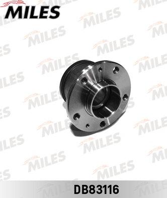 Miles DB83116 - Подшипник ступицы колеса, комплект autospares.lv