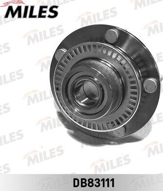 Miles DB83111 - Подшипник ступицы колеса, комплект autospares.lv