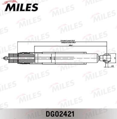 Miles DG02421 - Амортизатор autospares.lv