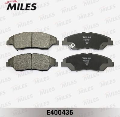 Miles E400436 - Тормозные колодки, дисковые, комплект autospares.lv