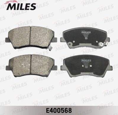 Miles E400568 - Тормозные колодки, дисковые, комплект autospares.lv