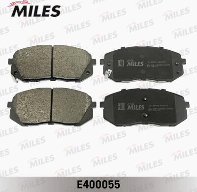 Miles E400055 - Тормозные колодки, дисковые, комплект autospares.lv