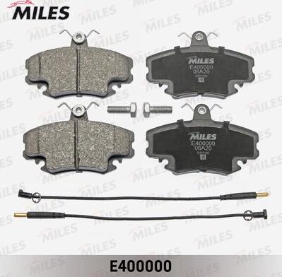 Miles E400000 - Тормозные колодки, дисковые, комплект autospares.lv