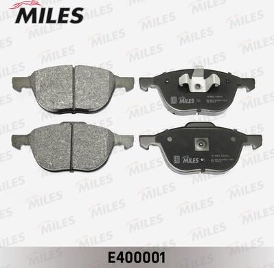 Miles E400001 - Тормозные колодки, дисковые, комплект autospares.lv