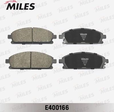 Miles E400166 - Тормозные колодки, дисковые, комплект autospares.lv
