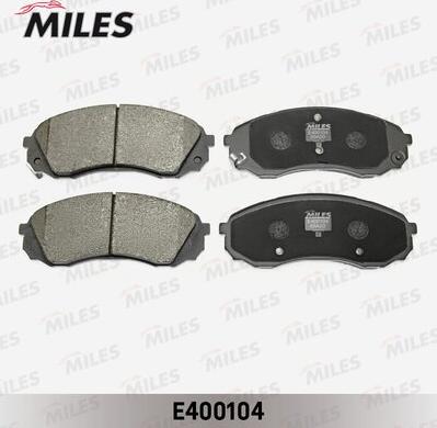 Miles E400104 - Тормозные колодки, дисковые, комплект autospares.lv