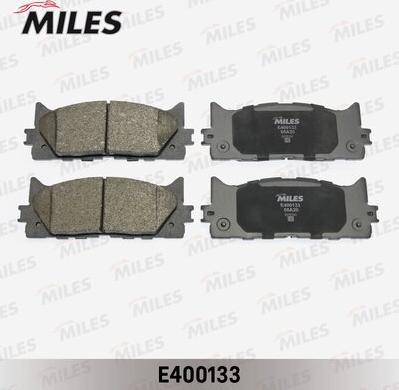 Miles E400133 - Тормозные колодки, дисковые, комплект autospares.lv