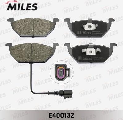 Miles E400132 - Тормозные колодки, дисковые, комплект autospares.lv