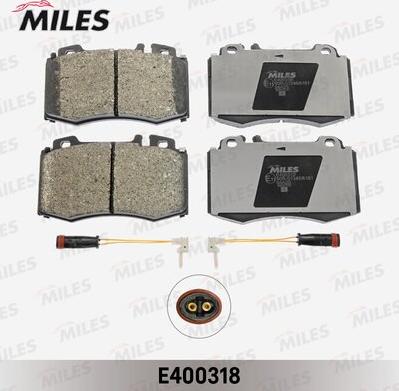 Miles E400318 - Тормозные колодки, дисковые, комплект autospares.lv