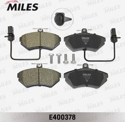 Miles E400378 - Тормозные колодки, дисковые, комплект autospares.lv