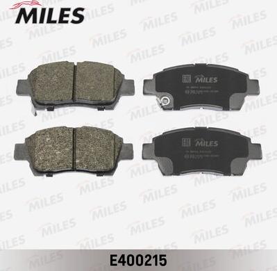 Miles E400215 - Тормозные колодки, дисковые, комплект autospares.lv