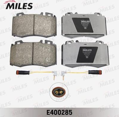 Miles E400285 - Тормозные колодки, дисковые, комплект autospares.lv