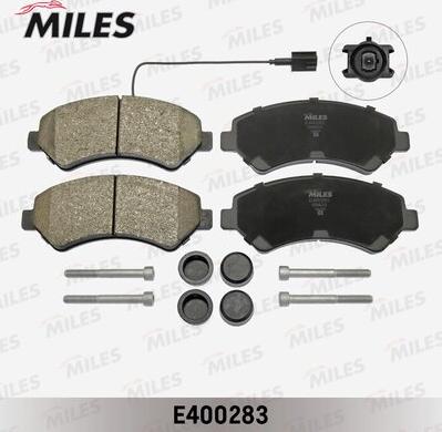 Miles E400283 - Тормозные колодки, дисковые, комплект autospares.lv