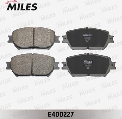 Miles E400227 - Тормозные колодки, дисковые, комплект autospares.lv