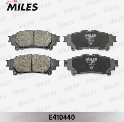 Miles E410440 - Тормозные колодки, дисковые, комплект autospares.lv
