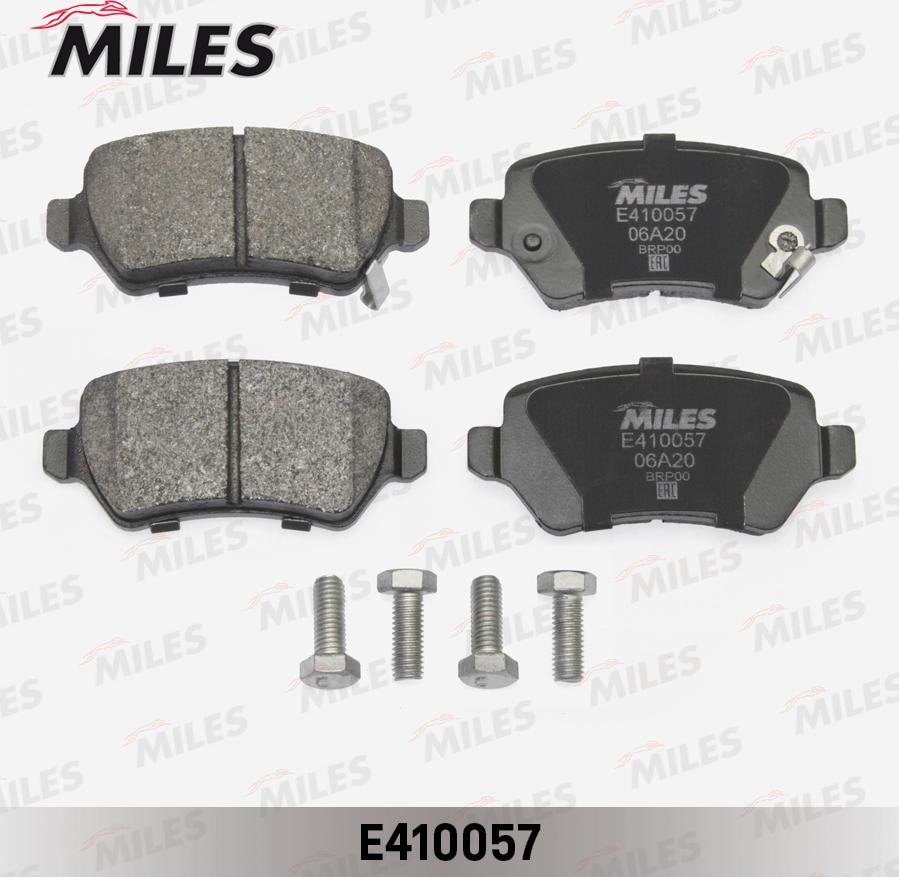 Miles E410057 - Тормозные колодки, дисковые, комплект autospares.lv