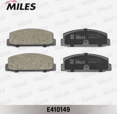 Miles E410149 - Тормозные колодки, дисковые, комплект autospares.lv