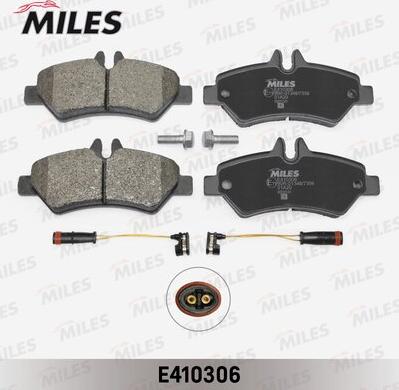 Miles E410306 - Тормозные колодки, дисковые, комплект autospares.lv