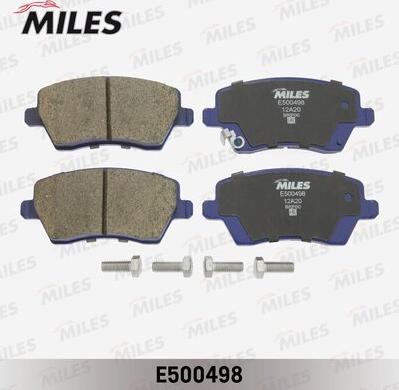 Miles E500498 - Тормозные колодки, дисковые, комплект autospares.lv