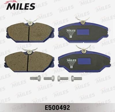 Miles E500492 - Тормозные колодки, дисковые, комплект autospares.lv