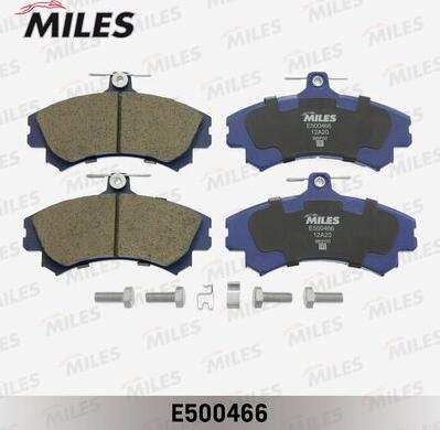 Miles E500466 - Тормозные колодки, дисковые, комплект autospares.lv