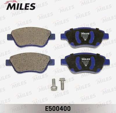 Miles E500400 - Тормозные колодки, дисковые, комплект autospares.lv