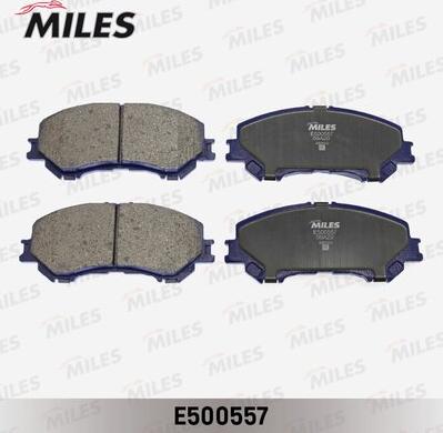 Miles E500557 - Тормозные колодки, дисковые, комплект autospares.lv