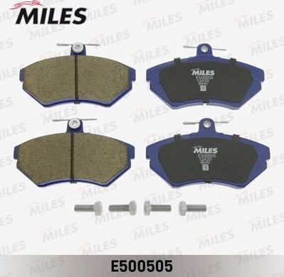 Miles E500505 - Тормозные колодки, дисковые, комплект autospares.lv