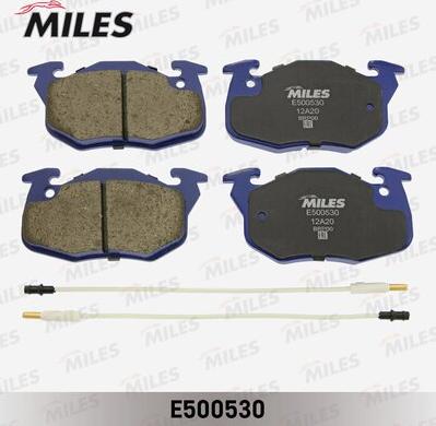 Miles E500530 - Тормозные колодки, дисковые, комплект autospares.lv