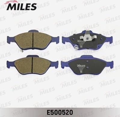 Miles E500520 - Тормозные колодки, дисковые, комплект autospares.lv