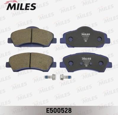 Miles E500528 - Тормозные колодки, дисковые, комплект autospares.lv