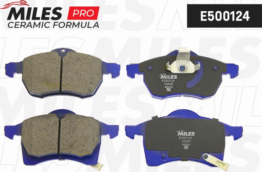 Miles E500124 - Тормозные колодки, дисковые, комплект autospares.lv