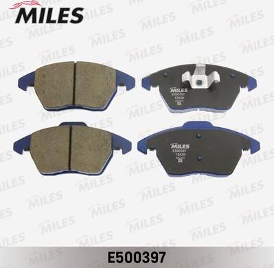 Miles E500397 - Тормозные колодки, дисковые, комплект autospares.lv