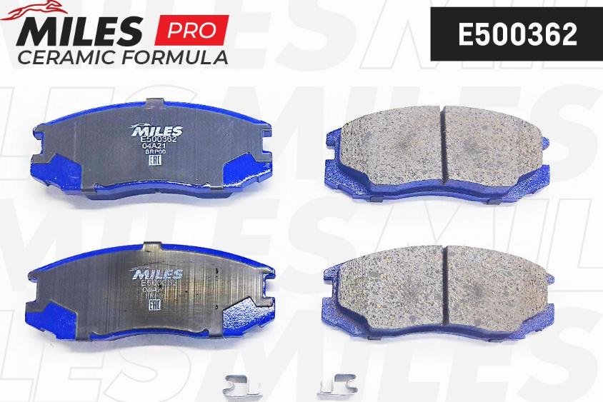 Miles E500362 - Тормозные колодки, дисковые, комплект autospares.lv