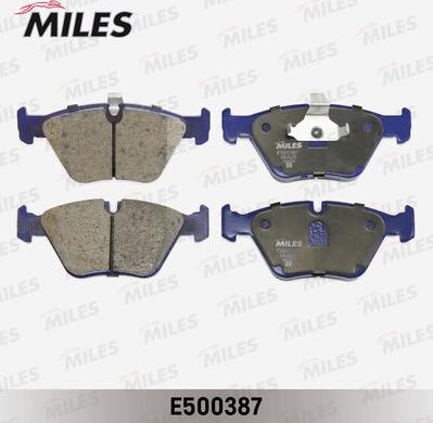 Miles E500387 - Тормозные колодки, дисковые, комплект autospares.lv