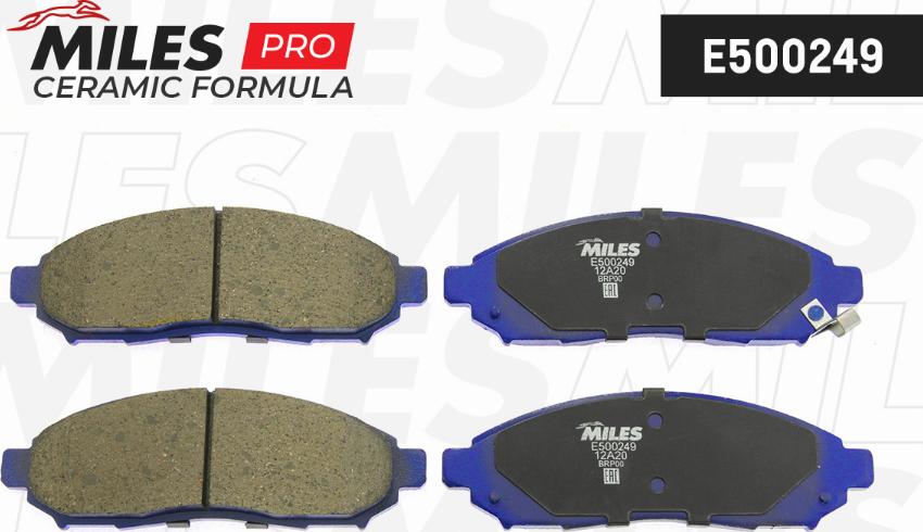 Miles E500249 - Тормозные колодки, дисковые, комплект autospares.lv